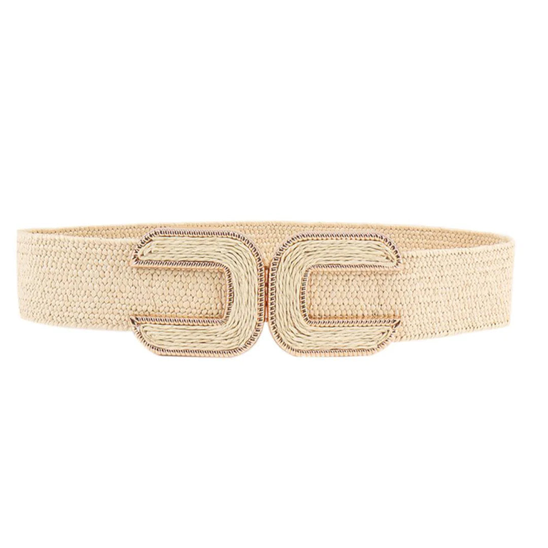 Double C Belt - Ivory