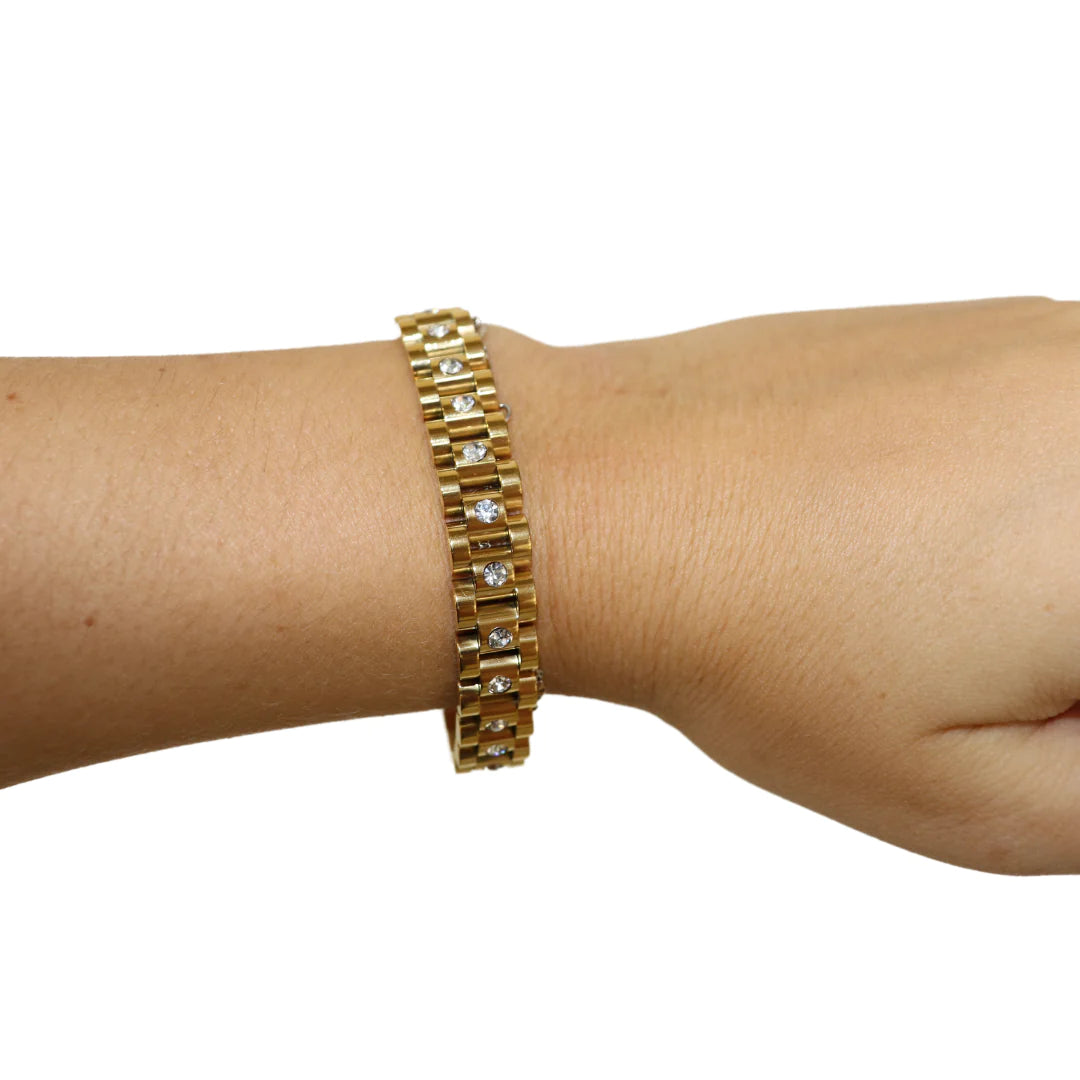 Diamond Watchband Bracelet