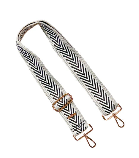 Black/White Aztec Purse Strap