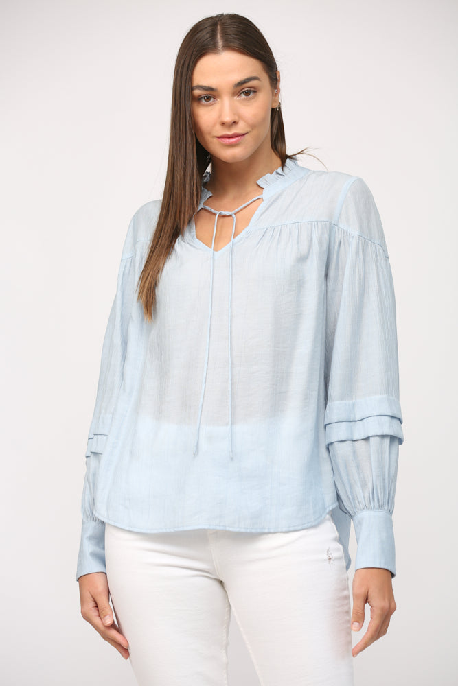 Baby Blue Longsleeve Blouse