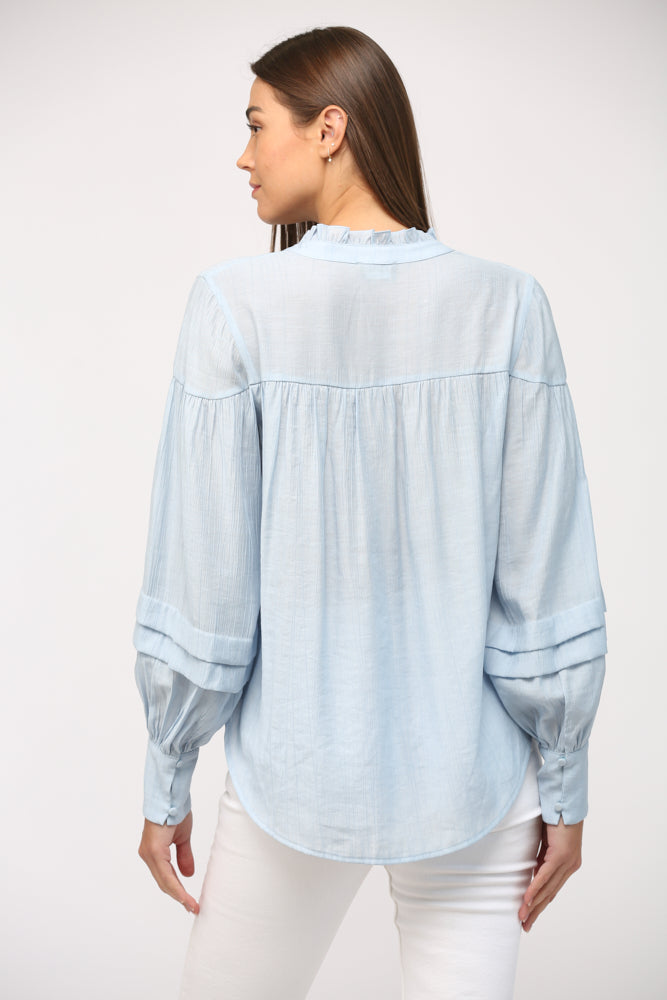 Baby Blue Longsleeve Blouse