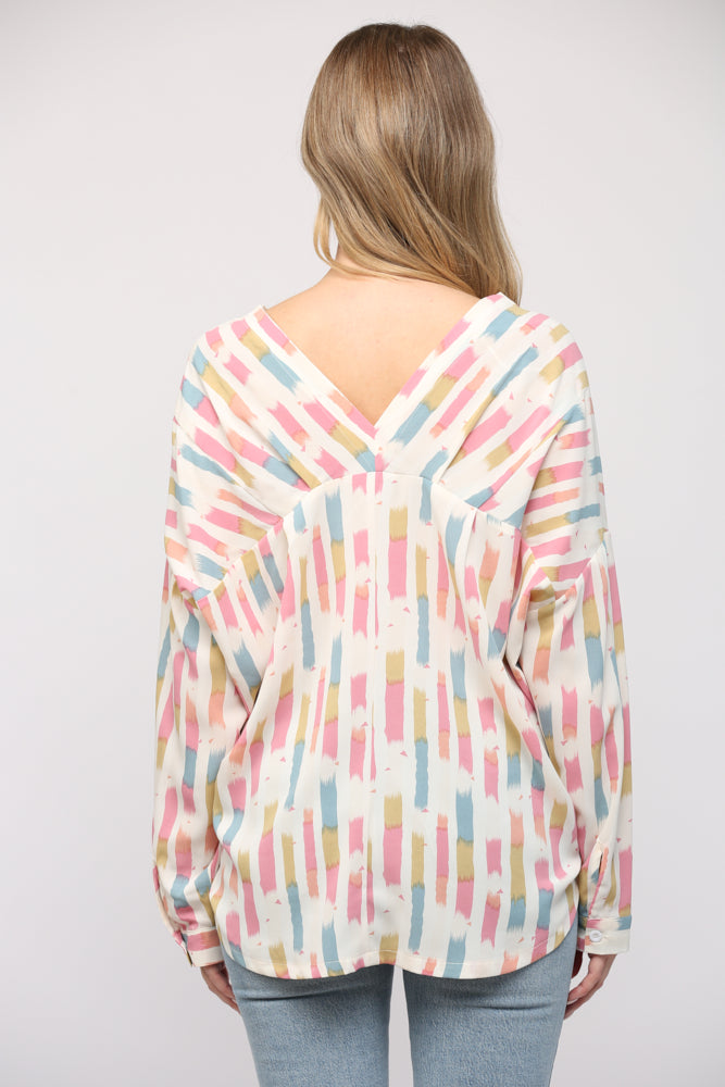 Pastel & Ivory Blouse