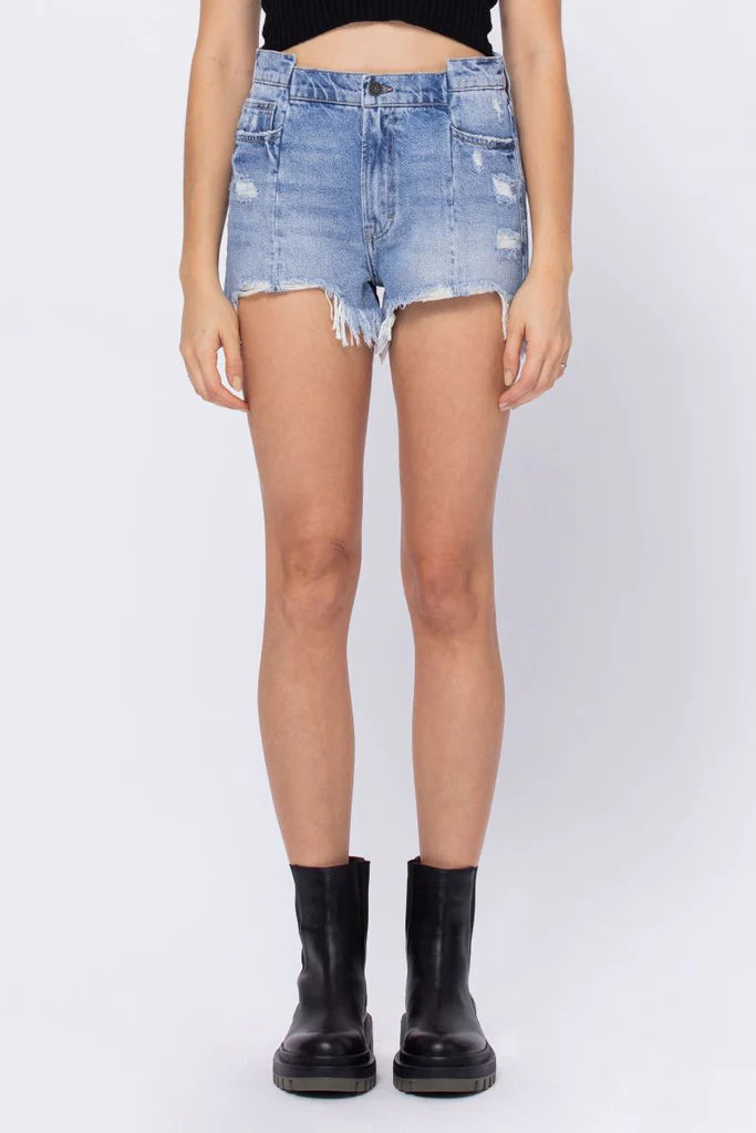 Hidden Medium Blue Sofie Mom Shorts