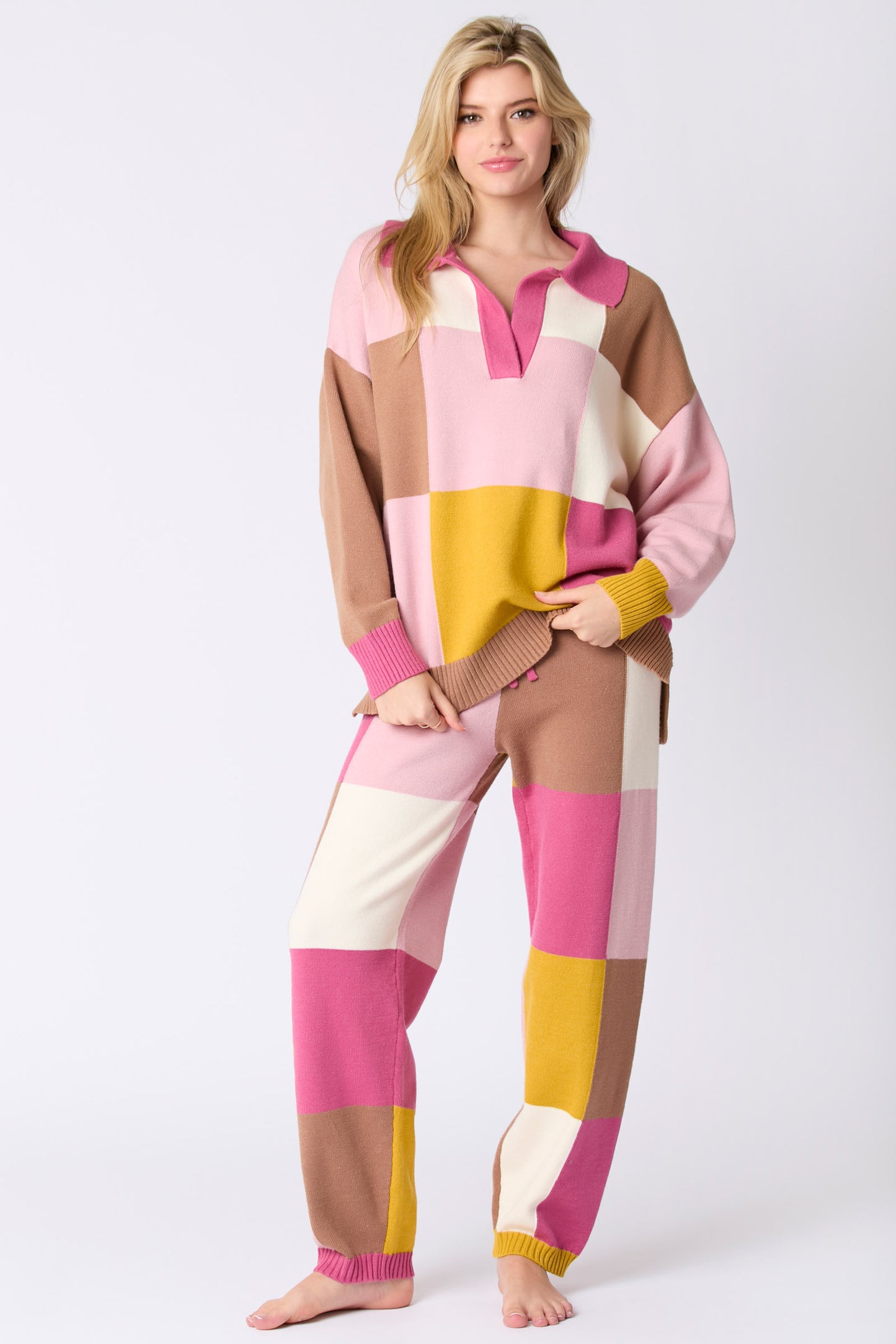 Colorblock Jogger Set