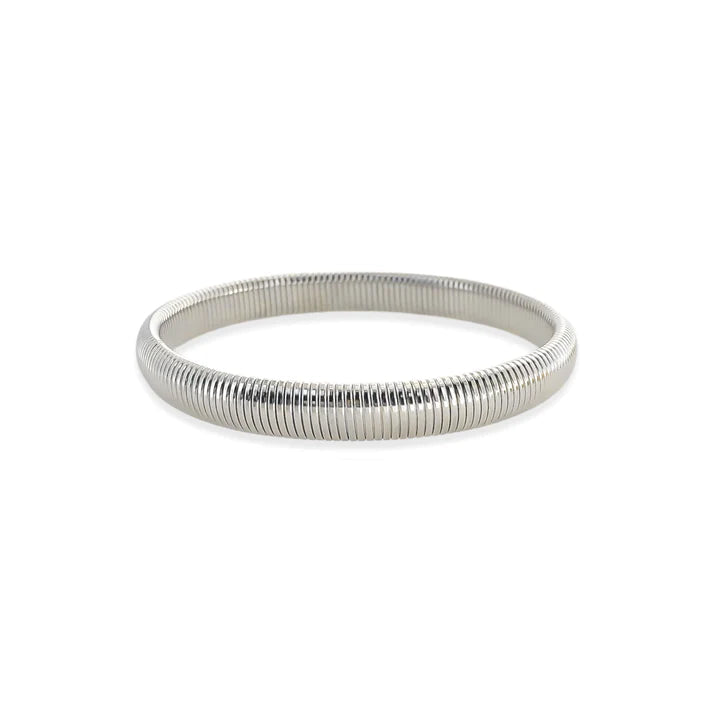 10mm Semi-Stretch Ribbed Bangle
