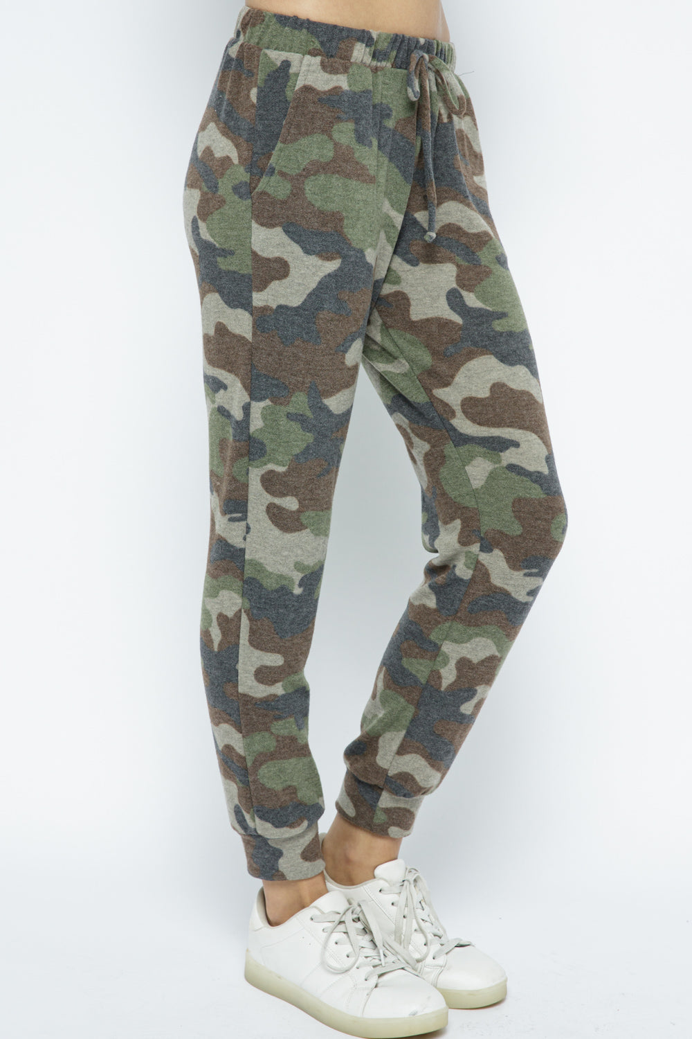 Camo Brushed Cashmere Joggers
