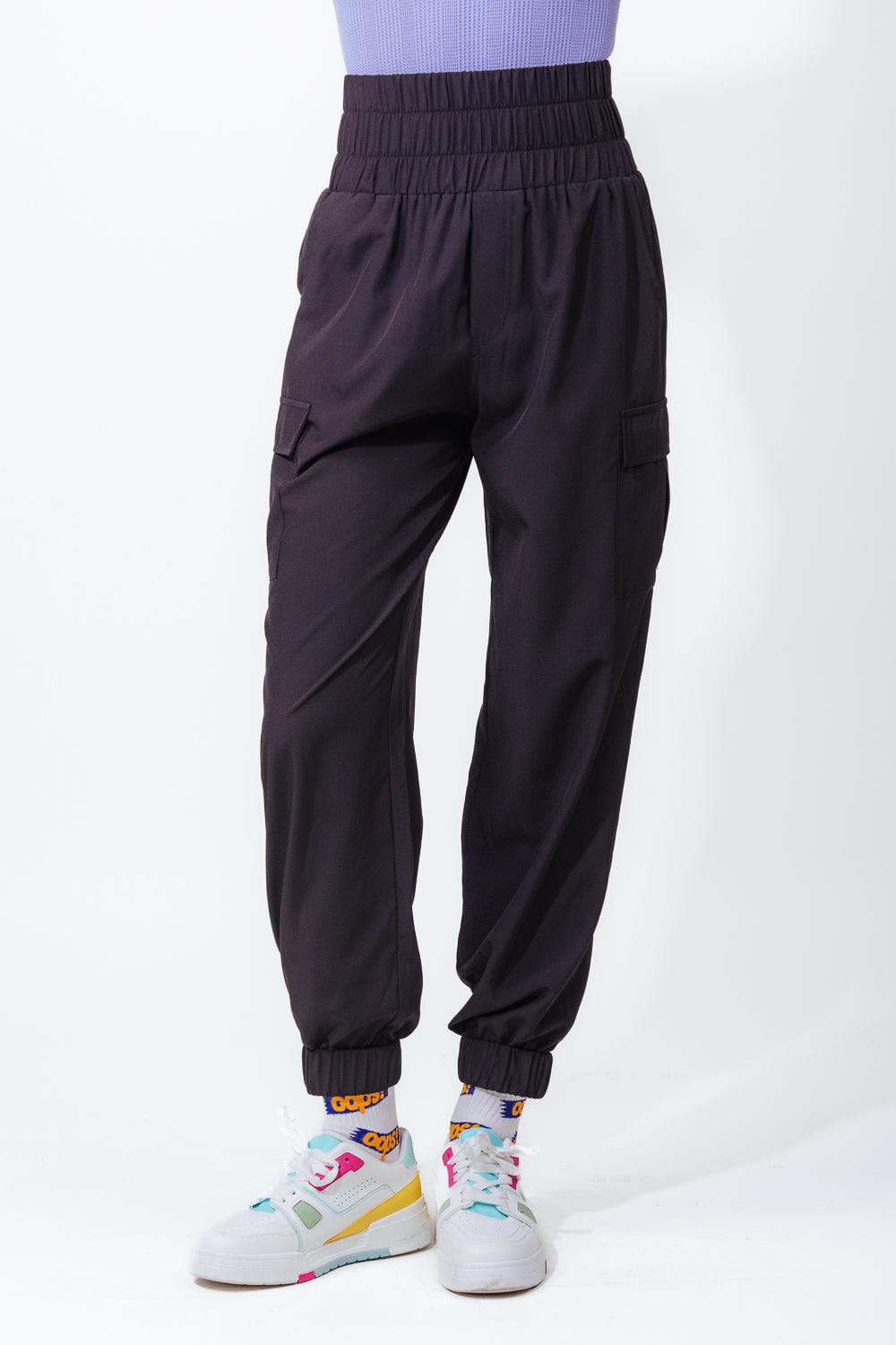 High Waist Cargo Active Joggers w/ Pockets