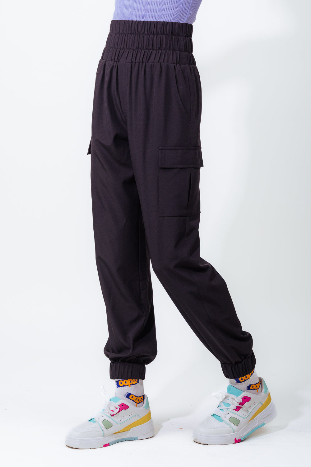 High Waist Cargo Active Joggers w/ Pockets
