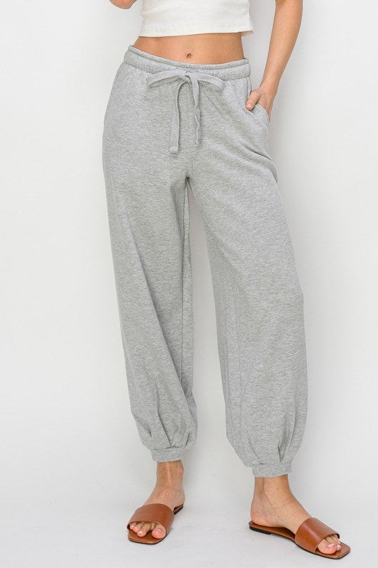 Heather Grey Slouchy Joggers