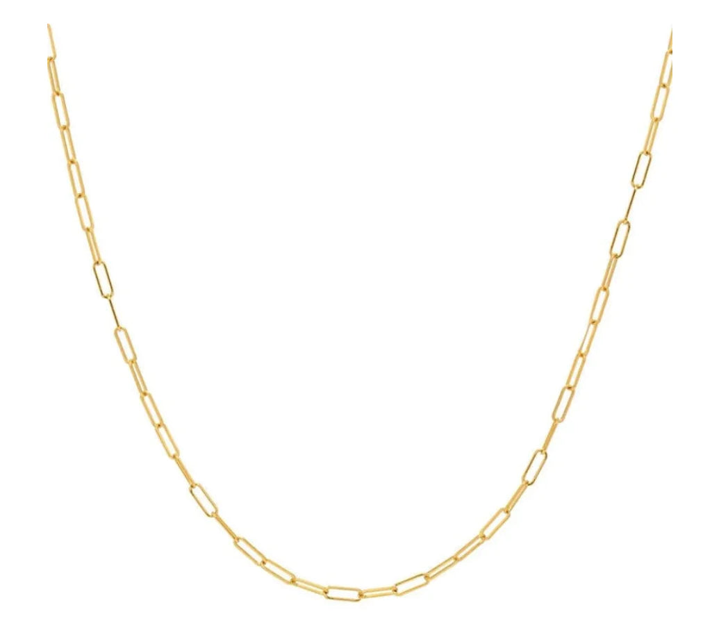 Delicate Paperclip Chain Necklace