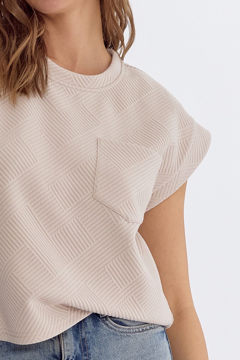 LT Taupe Textured Short Set