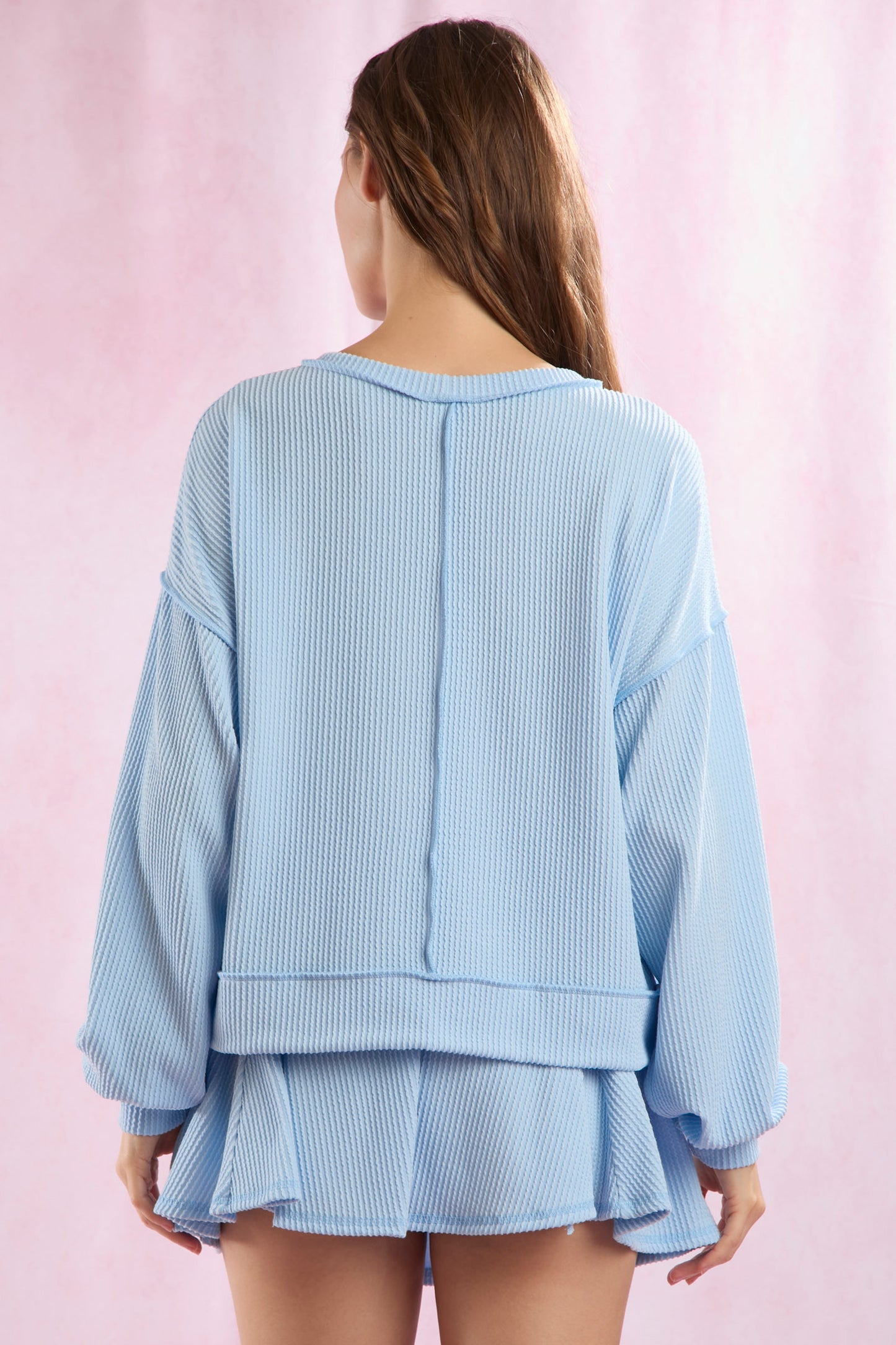 Urban Cropped Light Blue Top