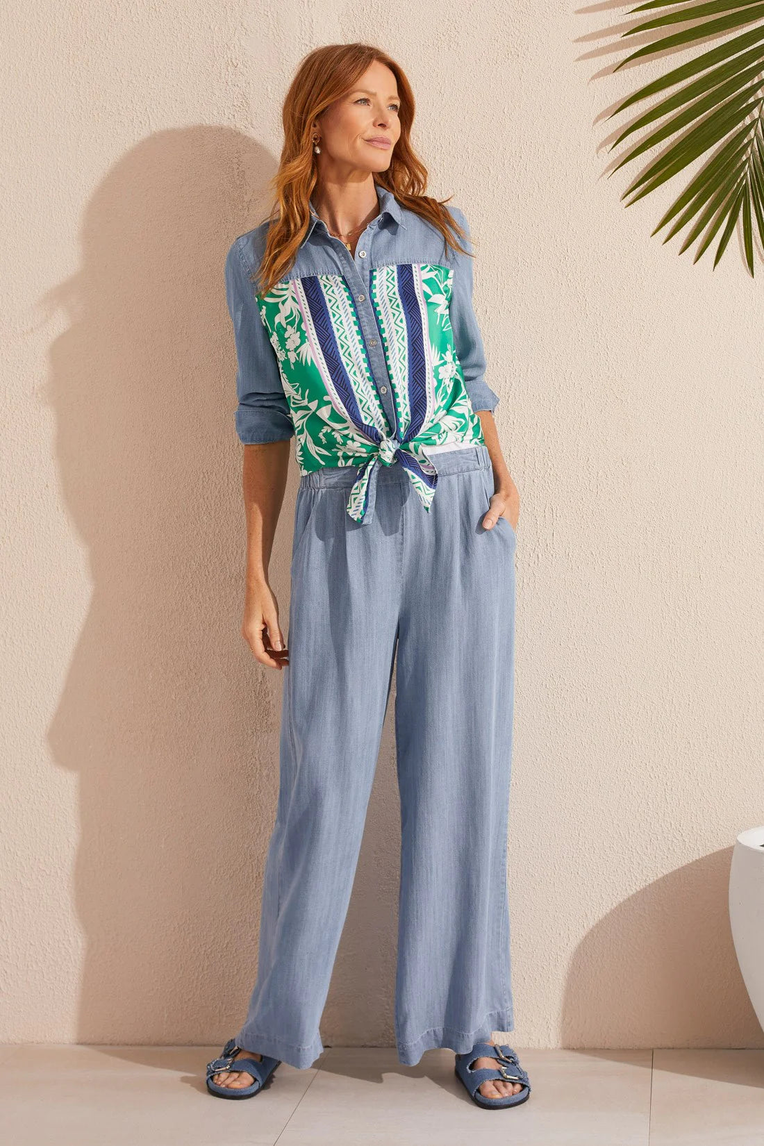 Flowy Pull-On Wide Leg Pant | Tideblue