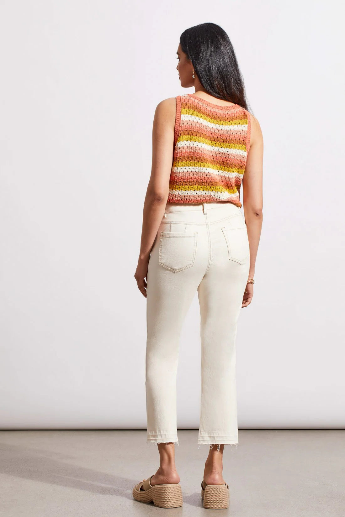 SOPHIA MICRO FLARE CROP ECRU JEANS