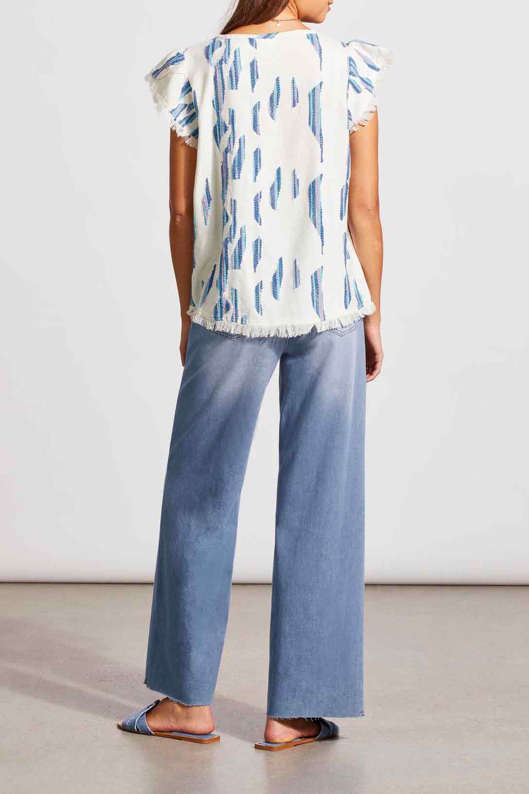 Capri Textured Cotton Blouse