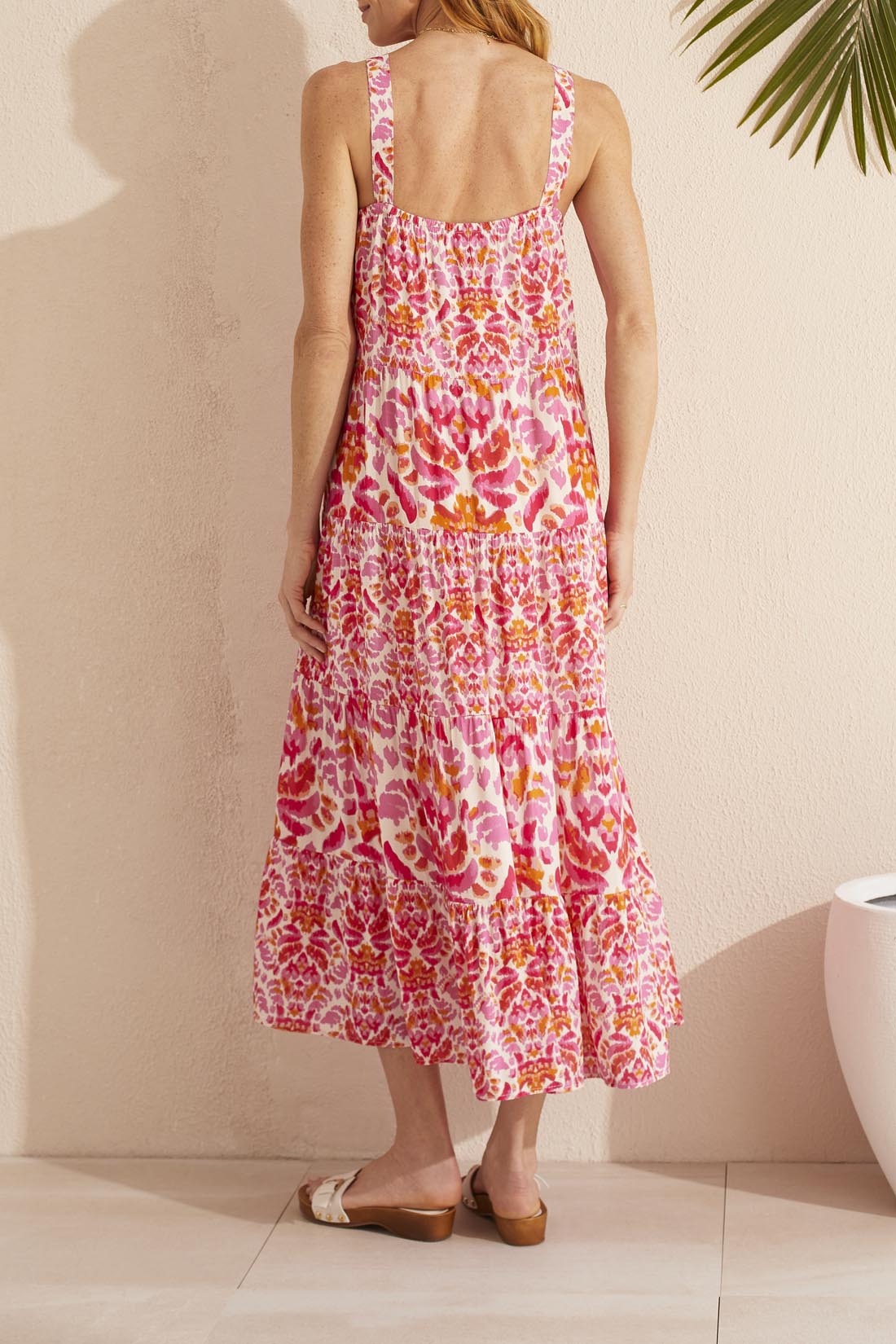 Sleeveless Maxi Dress W/ Lining - Amberglow