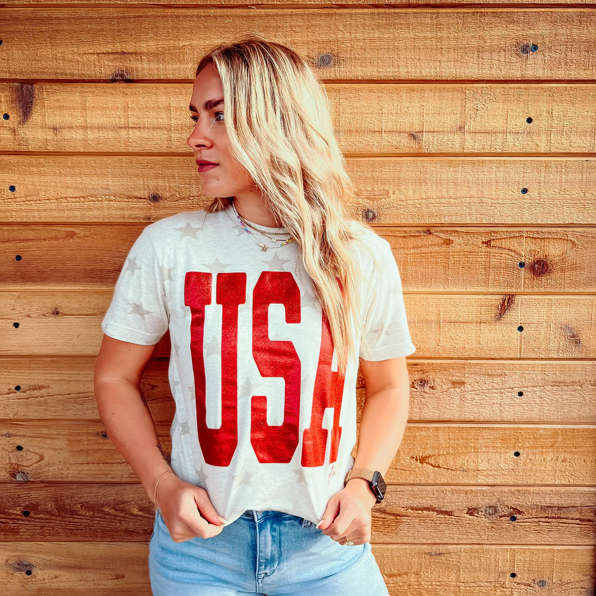USA Glitter T-Shirt