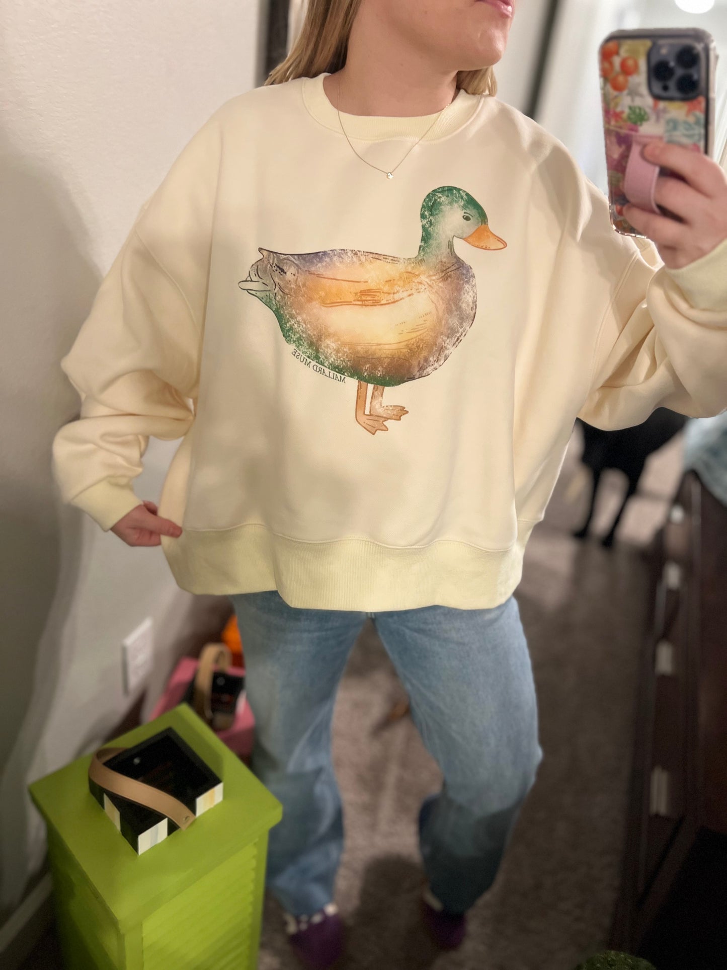Mallard Muse Crop Sweatshirt