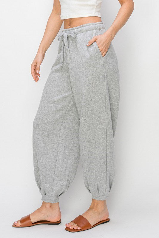 Heather Grey Slouchy Joggers