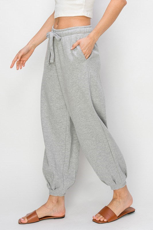 Heather Grey Slouchy Joggers