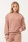 Toffee Cashmere Boatneck Top
